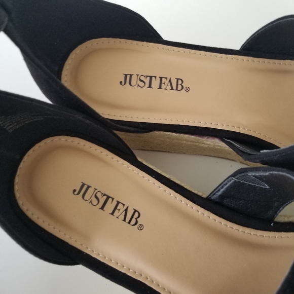 🚫SOLD🚫JUSTFAB▪︎"Elsie" Espadrilles Wedges - Picture 8 of 11